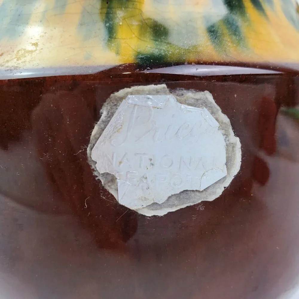 Vintage Teapot Price Bros Made England Ceramic Glazed